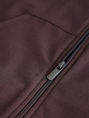 BOSS Brown Authentic Regular-Fit Logo Zip Through Sweat Top - Image 3 of 4