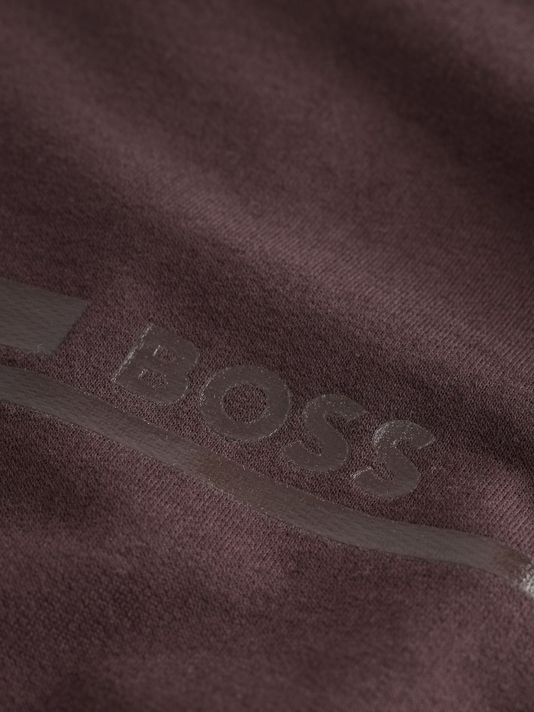 BOSS Brown Authentic Regular-Fit Logo Zip Through Sweat Top - Image 4 of 4 BOSS Brown Authentic Regular-Fit Logo Zip Through Sweat Top - Image 4 of 4