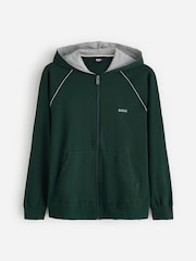 ירוק - BOSS Contrast Logo Zip Through Hoodie - תמונה 1 מתוך 1