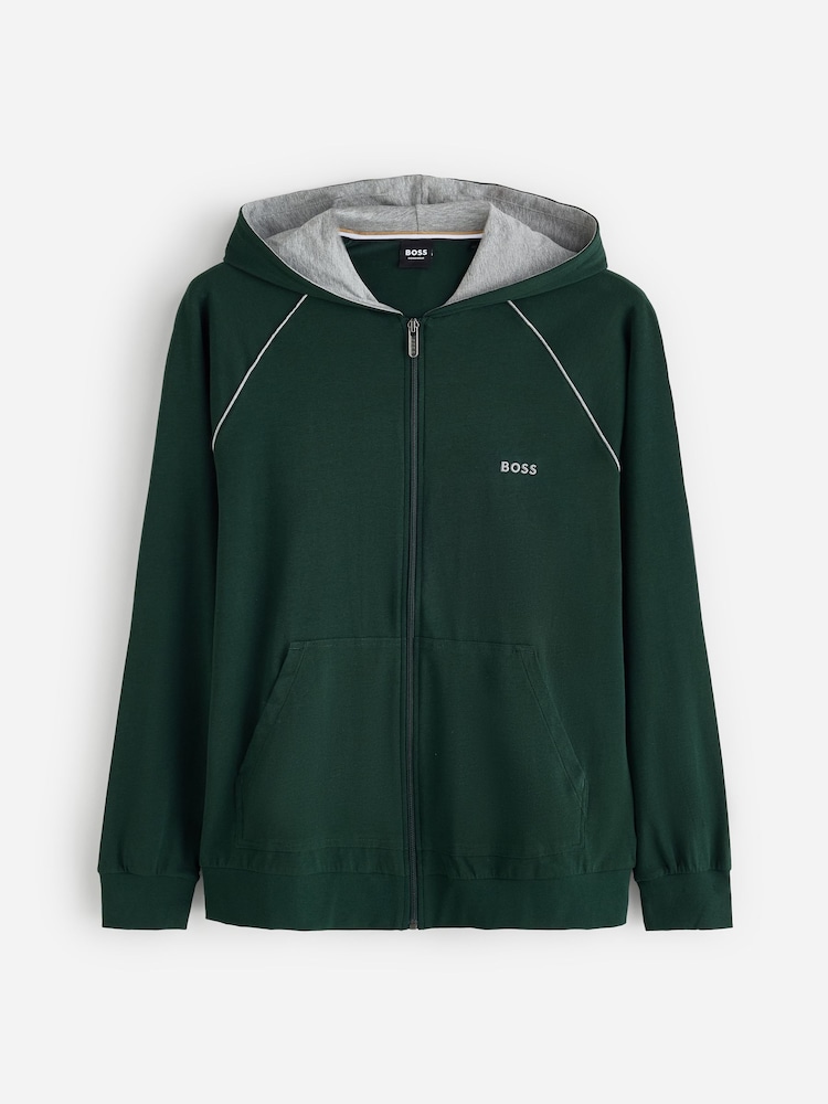 ירוק - BOSS Contrast Logo Zip Through Hoodie - תמונה 1 מתוך 1 ירוק - BOSS Contrast Logo Zip Through Hoodie - תמונה 1 מתוך 1