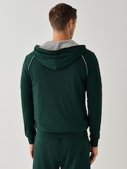 BOSS Green Contrast Logo Zip Through Hoodie - Image 2 of 4