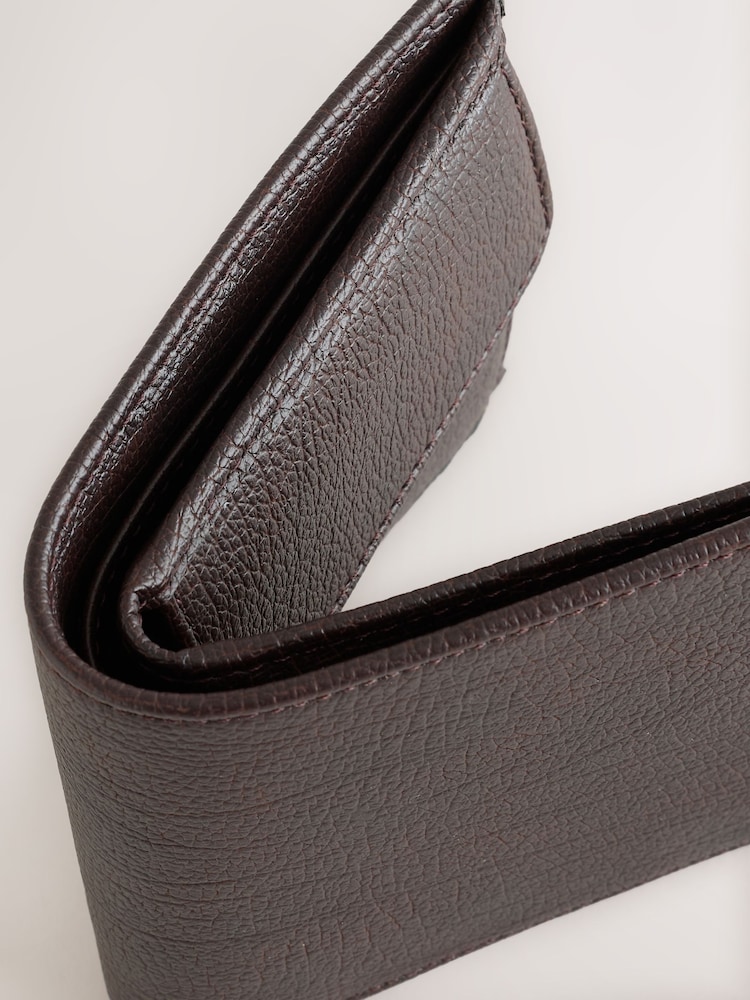 BOSS Brown Iconic Logo Leather Wallet - Image 2 of 4 BOSS Brown Iconic Logo Leather Wallet - Image 2 of 4