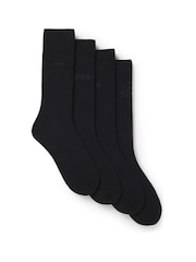 BOSS Black Iconic Logo Gift Socks 4 Pack - Image 1 of 3