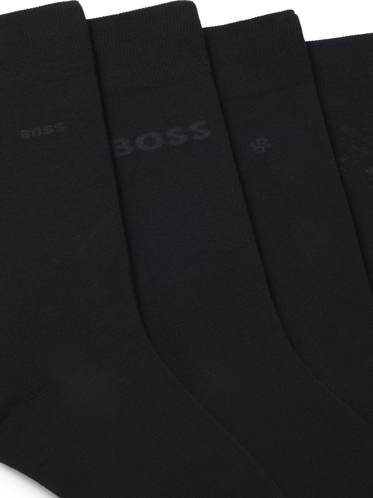 BOSS Black Iconic Logo Gift Socks 4 Pack - Image 3 of 3 BOSS Black Iconic Logo Gift Socks 4 Pack - Image 3 of 3