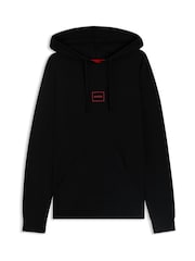 HUGO Black Box Logo Relaxed Fit Hoodie - Image 1 of 1