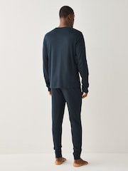 BOSS Blue Classic Logo Long Pyjamas Gift Set - Image 2 of 5