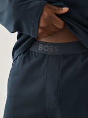 BOSS Blue Classic Logo Long Pyjamas Gift Set - Image 4 of 5