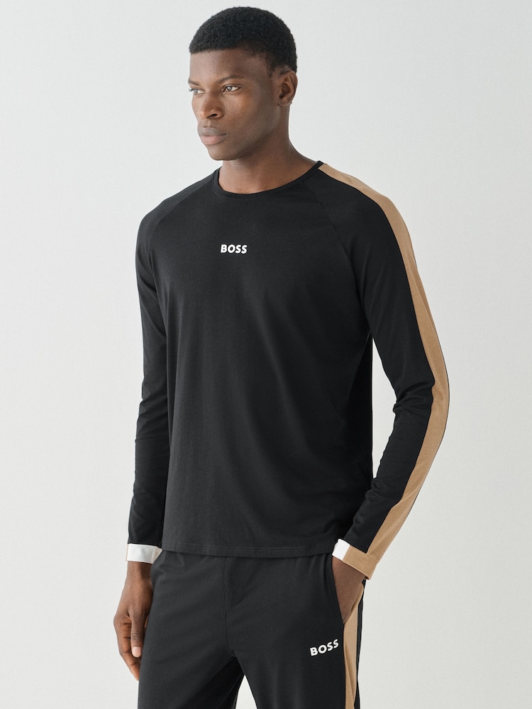 Tricou cu logo BOSS Balance Mânecă lungă - Imaginea 1 din 5