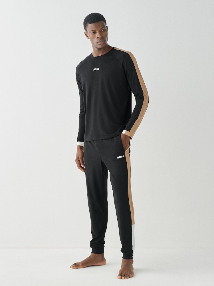 Tricou cu logo BOSS Balance Mânecă lungă - Imaginea 2 din 5