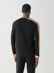 Tricou cu logo BOSS Balance Mânecă lungă - Imaginea 3 din 5