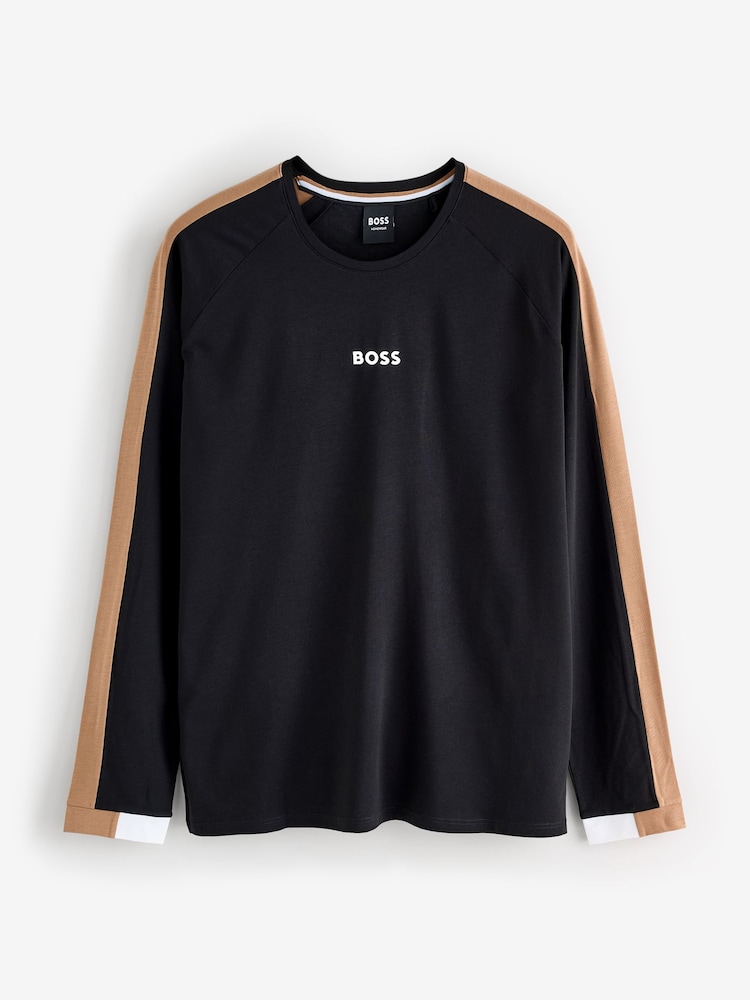 Tricou cu logo BOSS Balance Mânecă lungă - Imaginea 5 din 5