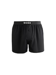Табиғи - BOSS Tartan Classic логотипті хипстер боксшыларының жиынтығы 2 жиынтық - 3суретінің 3 суреті