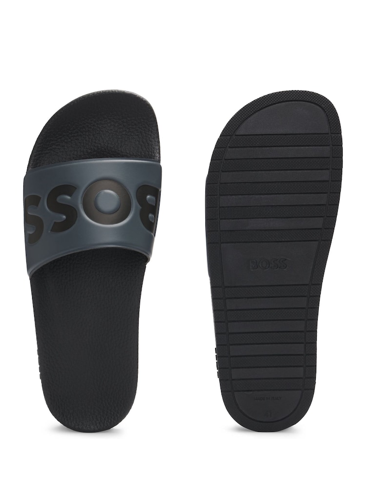 Madilim na Gray - BOSS Malaking Logo Slider - Larawan 2 ng 2