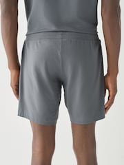 HUGO Grey Box Logo Relaxed Fit Shorts - Image 2 of 4