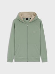 BOSS Contrast Logo Zip Through Sweat Top - Image 1 of 1