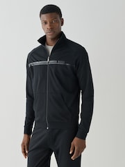 BOSS Black Authentic Regular-Fit Logo Zip Through Sweat Top - Image 1 of 3