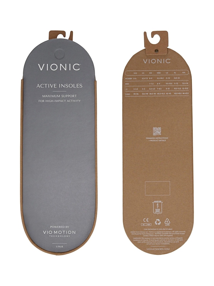 Vionic Natural Active Orthotic Insole - Active Full Length Shoe Care - Image 2 of 7