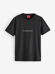 HUGO Datri Metallic Logo T-Shirt - Imagen 1 de 1