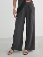 Charcoal Grey Wide Leg Trousers - Image 3 of 5