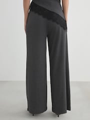 Charcoal Grey Wide Leg Trousers - Image 4 of 5