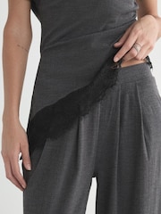 Charcoal Grey Wide Leg Trousers - Image 5 of 5