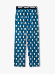 Hatley Blue Beer Mugs Pyjamas Joggers - Image 4 of 5