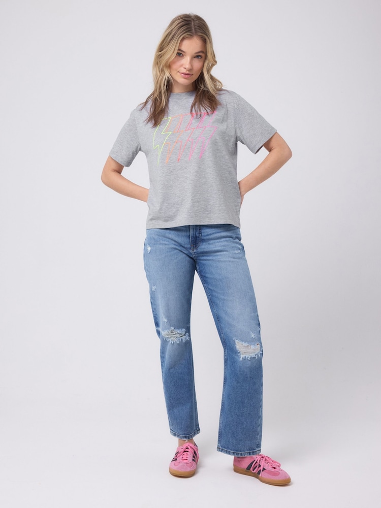 SCAMP & DUDE Multi Bolt Relaxed T-Shirt - Image 1 of 5