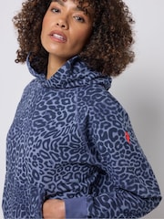 SCAMP & DUDE Blue Leopard Ray Relaxed Hoodie - Image 5 of 5
