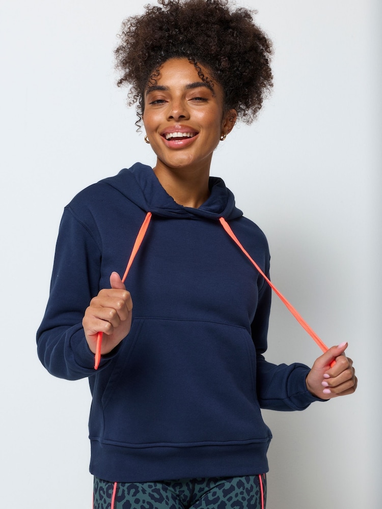 SCAMP & DUDE Blue Embroidered Logo Ultimate Hoodie - Image 1 of 5 SCAMP & DUDE Blue Embroidered Logo Ultimate Hoodie - Image 1 of 5