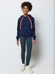 SCAMP & DUDE Blue Embroidered Logo Ultimate Hoodie - Image 3 of 5