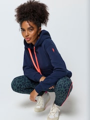 SCAMP & DUDE Blue Embroidered Logo Ultimate Hoodie - Image 4 of 5