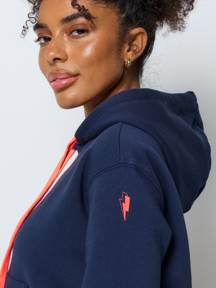 SCAMP & DUDE Blue Embroidered Logo Ultimate Hoodie - Image 5 of 5 SCAMP & DUDE Blue Embroidered Logo Ultimate Hoodie - Image 5 of 5