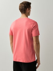 BOSS Pink Regular Fit Crew Neck Logo T-Shirt - Image 2 of 4