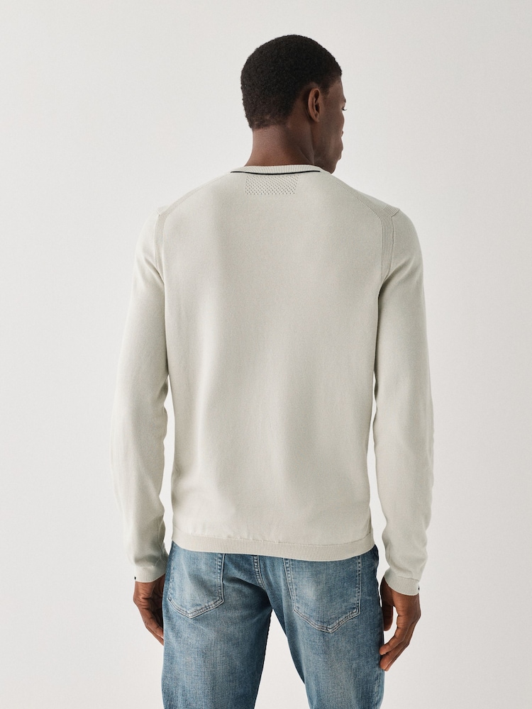 BOSS Natural Regular Fit Ever Crew Neck Jumper - Image 2 of 4