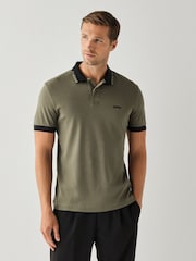 BOSS Green Regular Fit Network Paule Polo Golf Shirt - Image 1 of 3