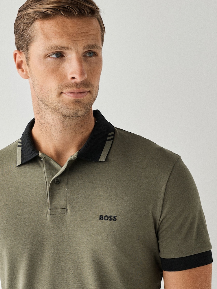 BOSS Green Regular Fit Network Paule Polo Golf Shirt - Image 3 of 3 BOSS Green Regular Fit Network Paule Polo Golf Shirt - Image 3 of 3