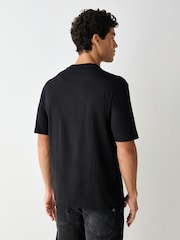 HUGO Black Regular Fit Naxter Graphic Logo T-Shirt - Image 2 of 4