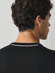 Negro - Jersey BOSS de cuello redondo Crew Neck de corte regular fit - Imagen 4 de 5