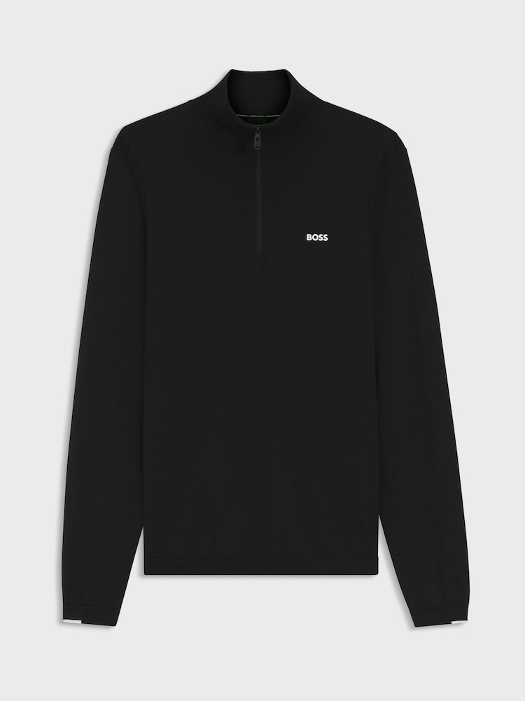 BOSS Black Regular Fit Ever Quarter Zip Jumper - Image 1 of 1