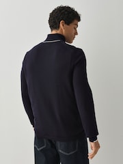 BOSS Blue Regular Fit Ever Quarter Zip Jumper - Image 2 of 8