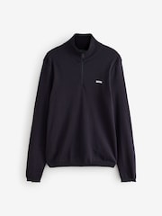 BOSS Blue Regular Fit Ever Quarter Zip Jumper - Image 6 of 8