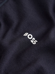 BOSS Blue Regular Fit Ever Quarter Zip Jumper - Image 7 of 8