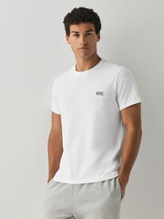 Blanco - Camiseta BOSS de Corte estándar con Cuello redondo y logo - Imagen 2 de 4