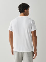Blanco - Camiseta BOSS de Corte estándar con Cuello redondo y logo - Imagen 3 de 4