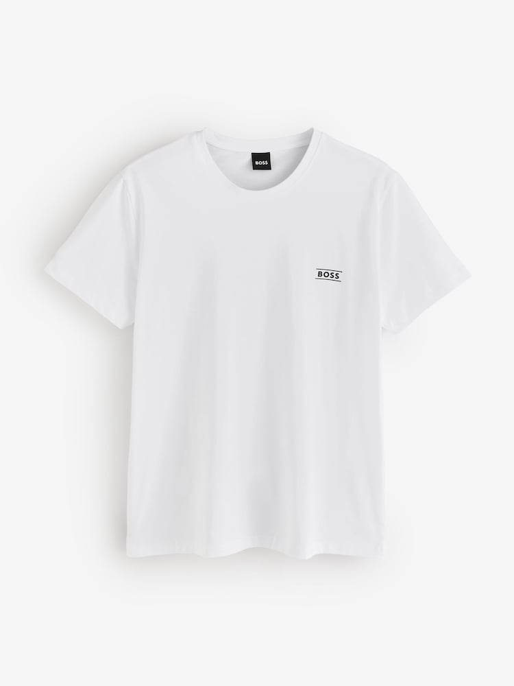 Blanco - Camiseta BOSS de Corte estándar con Cuello redondo y logo - Imagen 4 de 4 Blanco - Camiseta BOSS de Corte estándar con Cuello redondo y logo - Imagen 4 de 4