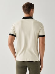 BOSS Natural Regular Fit Network Paule Polo Golf Shirt - Image 3 of 3