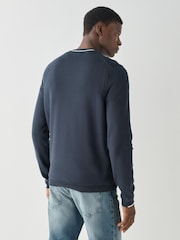 BOSS Blue Regular Fit Ever Crew Neck Jumper - Image 2 of 3