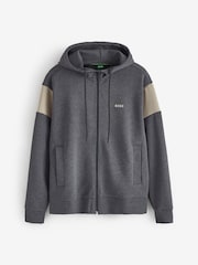BOSS Grey Regular Fit Panel Detail Tracksuit - Image 2 of 3