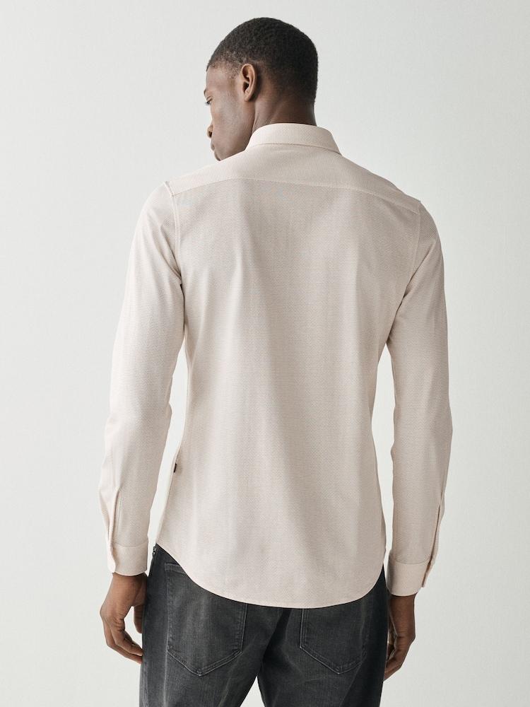 BOSS White Regular Fit Stretch Cotton Shirt - Image 2 of 5 BOSS White Regular Fit Stretch Cotton Shirt - Image 2 of 5