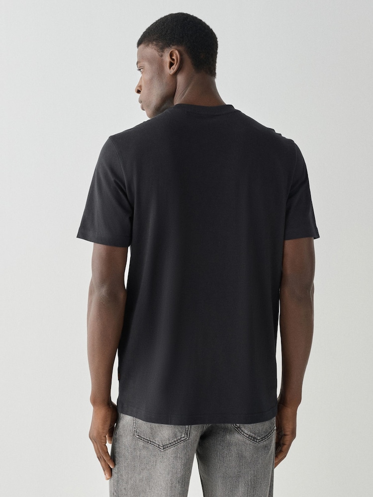BOSS Black Regular Fit Graphic T-Shirt - Image 2 of 4 BOSS Black Regular Fit Graphic T-Shirt - Image 2 of 4